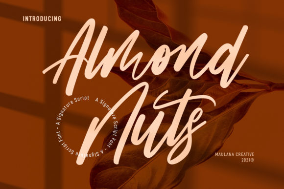 Almond Nuts Font: A Craft Maker’s Go-To Script for Beautiful Product Design