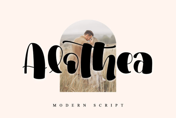 Alothea: A Modern Script Font for Creative Branding