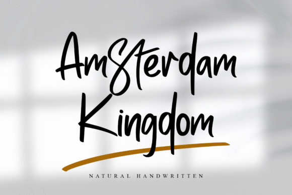 Amsterdam Kingdom: A Handwritten Font for Elegant Editorial Design