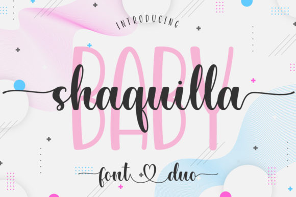 Baby Shaquilla: A Delicate Duo Font for Crafters