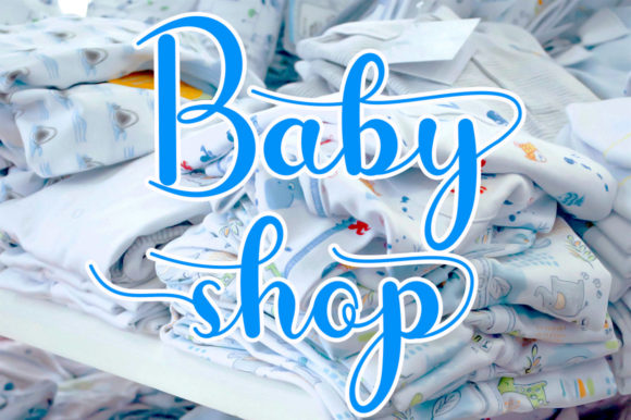 Baby Shop: A Handwritten Font That Elevates Editorial Design