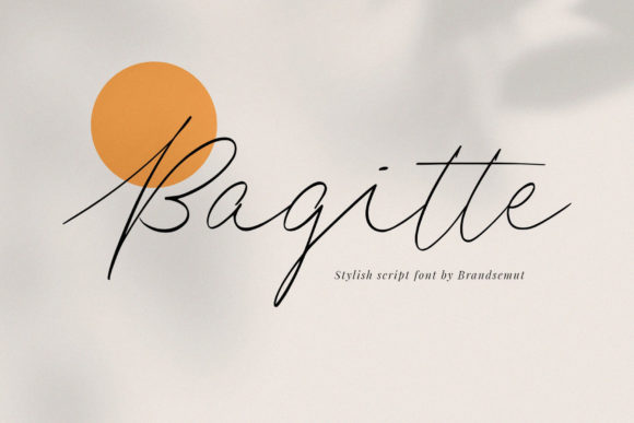Bagitte: A Feminine Handwritten Font for Small Business Branding