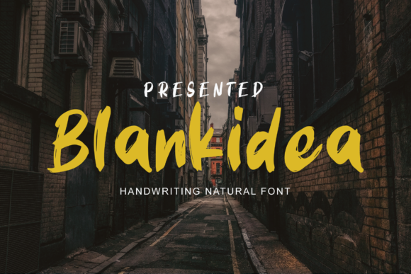 Blankidea: The Handwritten Font for Bold Campaigns