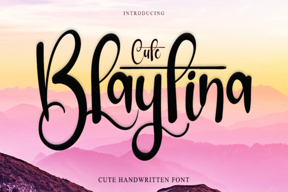 Blaytina Cute: A Charming Handwritten Font for Makers