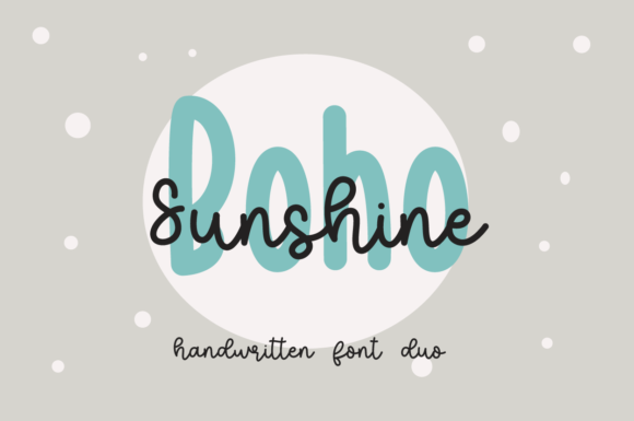Boho Sunshine: A Versatile Font Duo for Branding