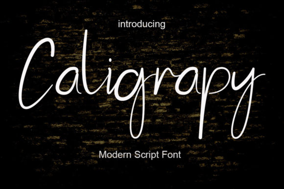 Caligrapy: A Free-Flowing Script Font for Handmade Labels, Invitations & Product Packaging