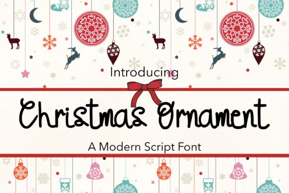 Christmas Ornament: A Premium Script Font for Holiday Campaigns