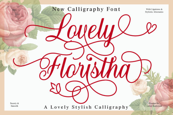 Lovely Floristha: A Handwritten Font for Web Design