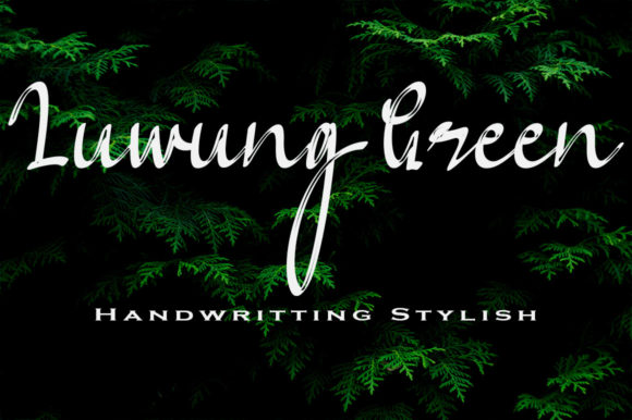 Luwung Green: A Playful Script Font for Editorial Design and Digital Publishing