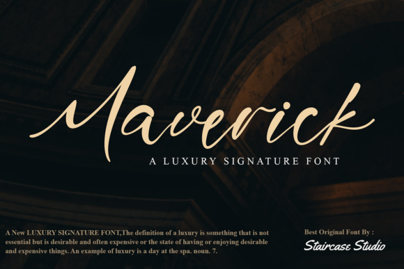 Maverick: A Signature Script Font for Business Branding