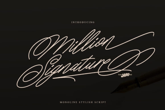 Million Signature: A Delicate Handwritten Font for Elegant Editorial Design