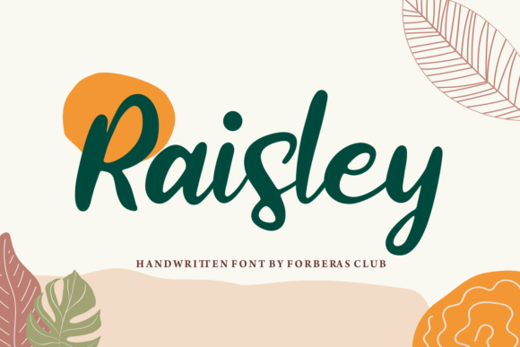 Raisley: An Elegant Handwritten Font for Branding