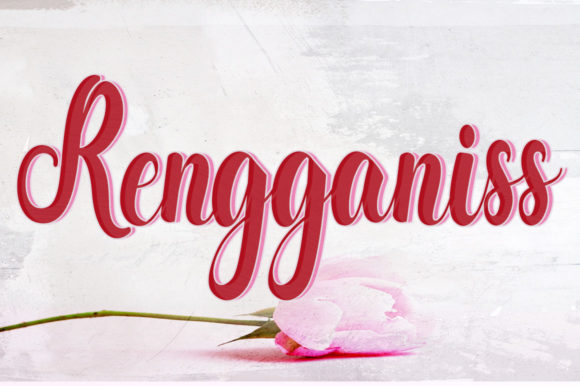 Rengganis: A Bold Script Font That Elevates Web Design with Personality