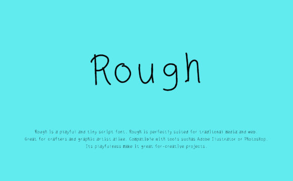 Rough Font: A Playful Script for Your Brand