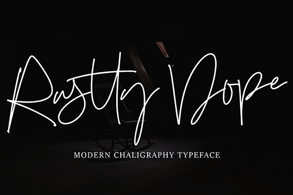 Rustty Dope: A Refined Script Font for Elegant Editorial Design