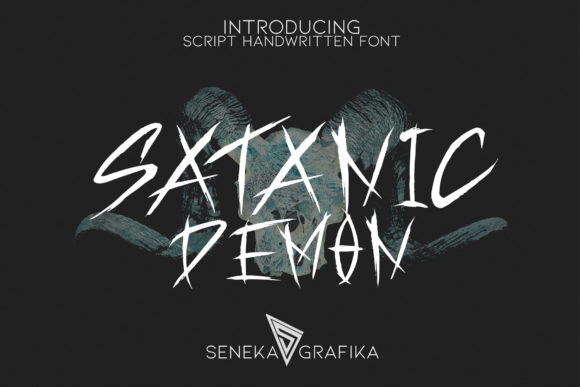 Satanic Demon: A Bold Handwritten Font for Brand Identity