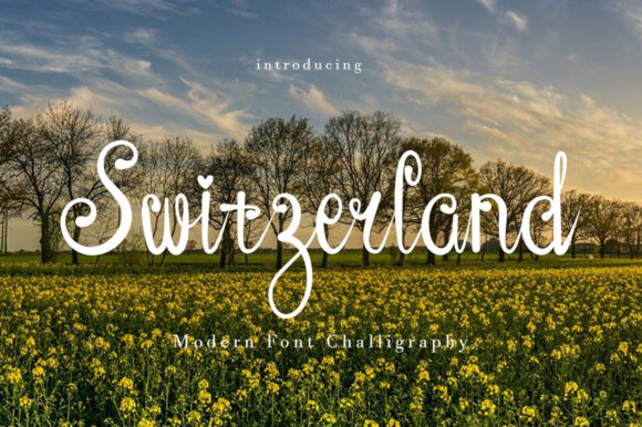 Switzerland: A Romantic Handwritten Typeface for Web Design