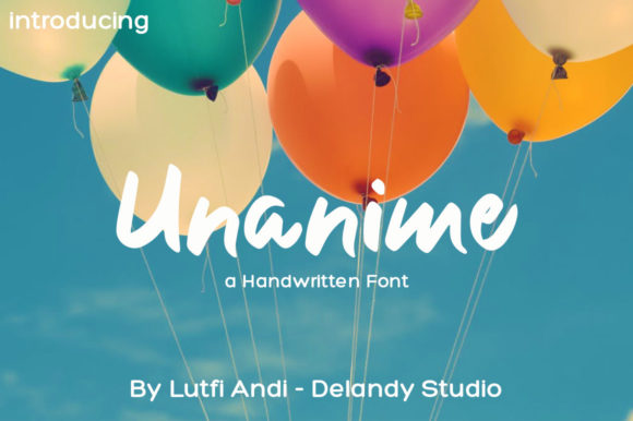 Unanime: A Bold Handwritten Font for Impactful Digital Marketing