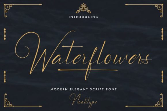 Waterflowers: Elevating Campaign Typography with Elegance and Clarity